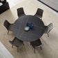 Modern Style Round Stone Table Set 1/2/3/4/7 Pieces Dining Set for Kitchen