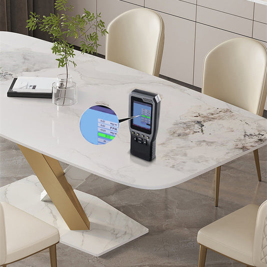 Nórdico 1/2/5/6/7 Piezas Juego de comedor rectangular Juego de mesa sinterizada de piedra