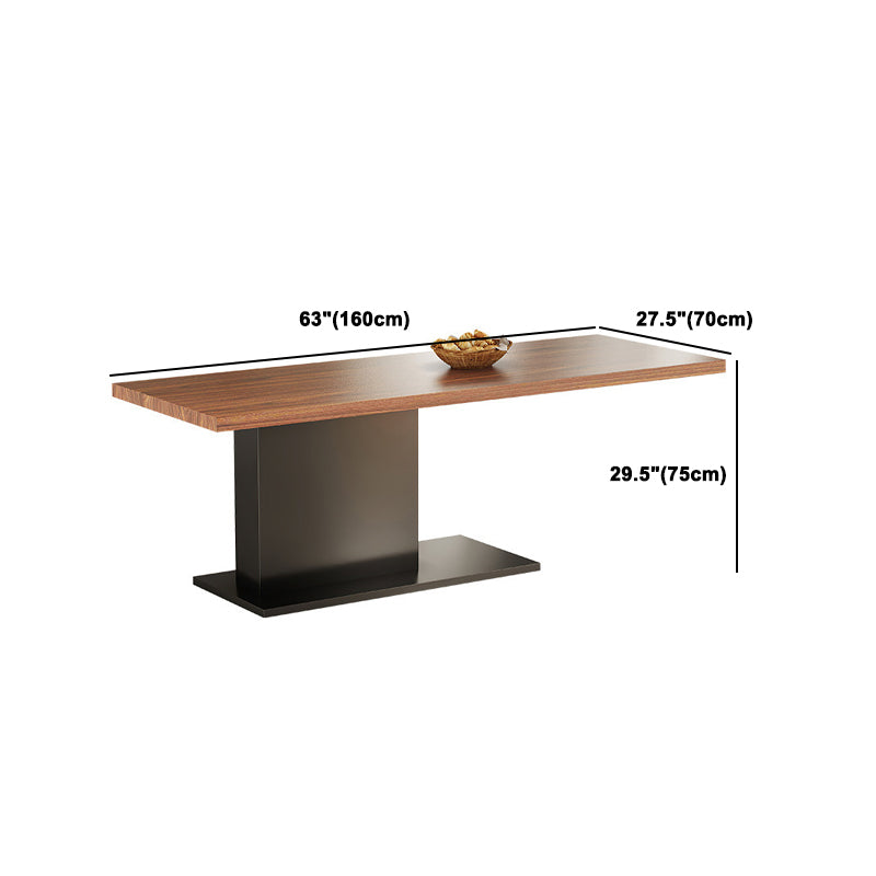 Modern Rectangle Wood Dining Table Set 1/2/5/7 Pieces Dining Set for Home Use Clearhalo 'Dining Room Sets' 'Dining Tables & Seating' 'dining_room_set' 'furn' 'furn_dining_room_set' 'Furniture' 'Kitchen & Dining Furniture' 6093715