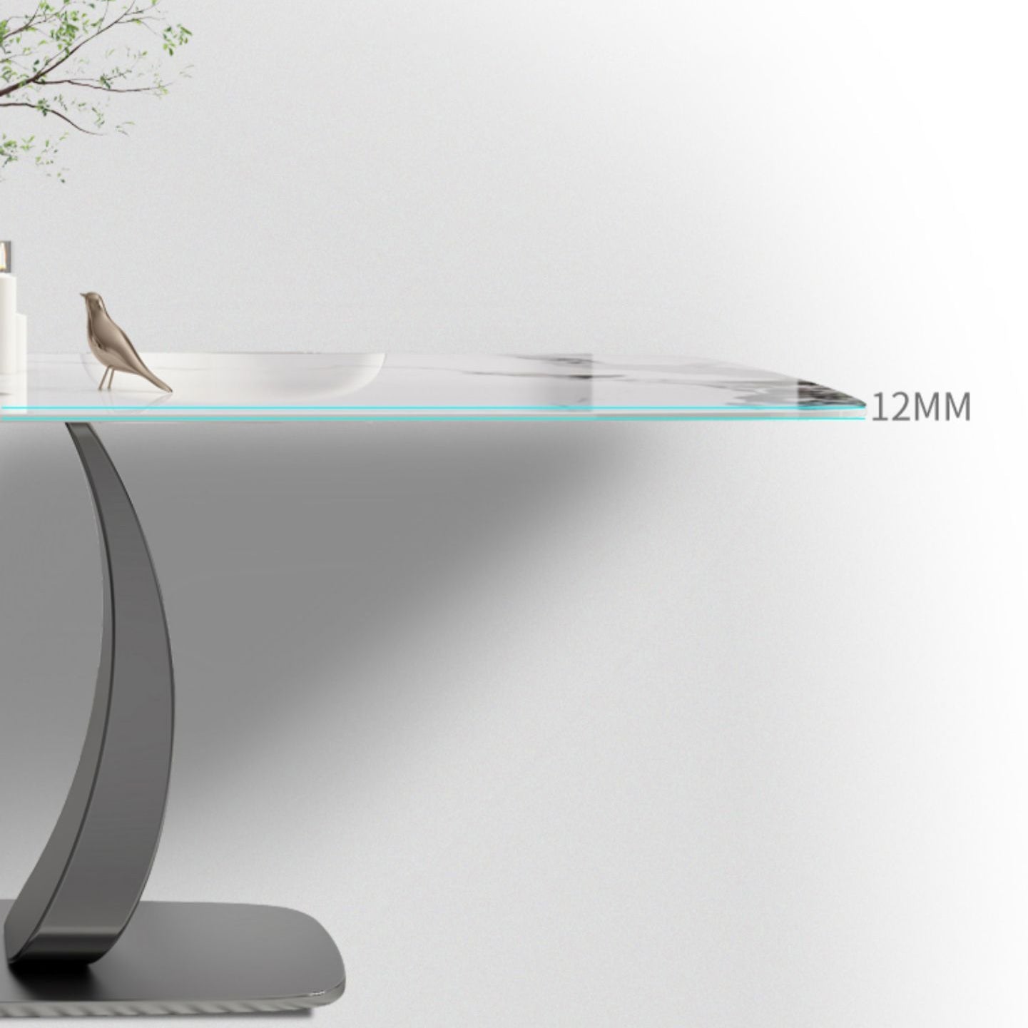 Modern 1/2/5/7 Pieces Rectangle Dining Set Sintered Stone Top Dinette Table Set Clearhalo 'Dining Room Sets' 'Dining Tables & Seating' 'dining_room_set' 'furn' 'furn_dining_room_set' 'Furniture' 'Kitchen & Dining Furniture' 6093743