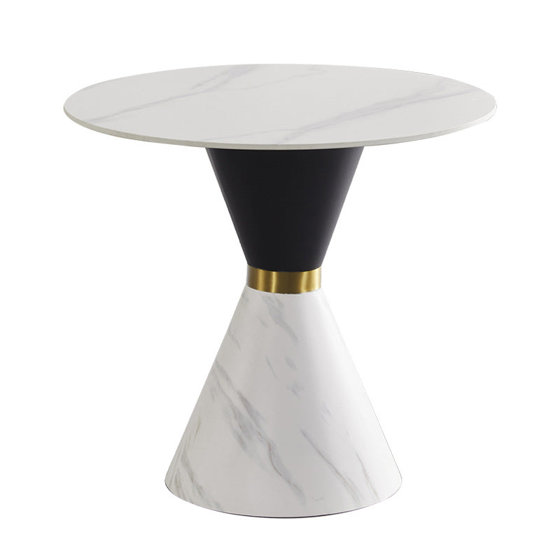 Moderne stijl gesinterde stenen dinerset rond 1/4/5 stukken dinerset voor thuisgebruik