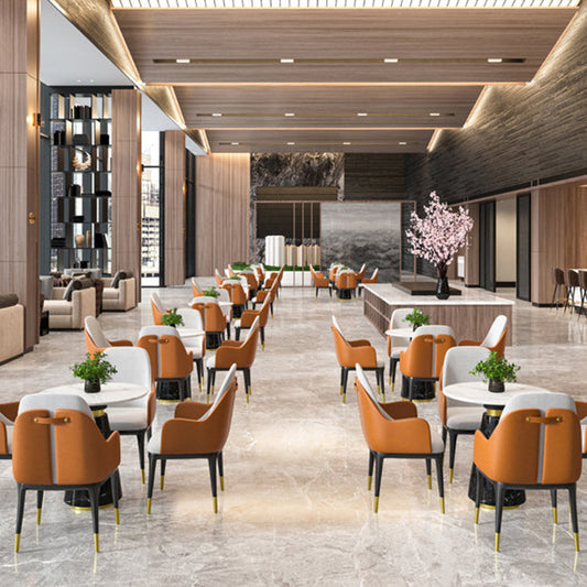 Juego de comedor de mármol de faux de estilo glamour Ronda 1/4/5 piezas de comedor para uso en el hogar