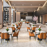 Glamstil Faux Marmor Dining Set rund 1/4/5 Stück Essset für den Heimgebrauch