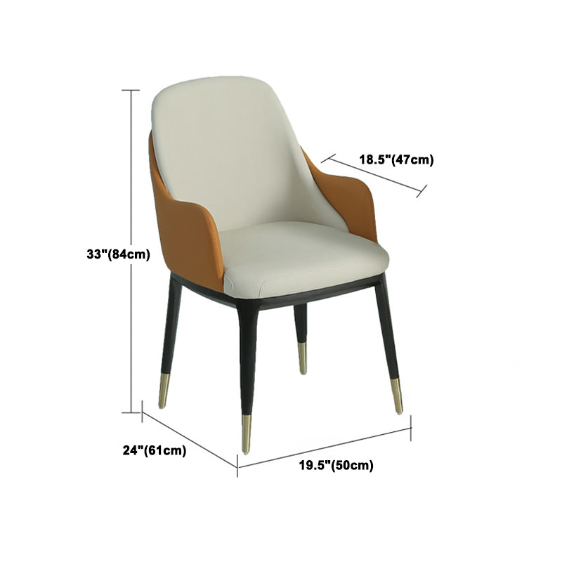 Glam Style Faux Marble Dining Set Round 1/4/5 Pieces Dining Set for Home Use