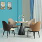 Glam Style Faux Marble Dining Set Round 1/3/4/5 Pieces Dining Set for Home Use
