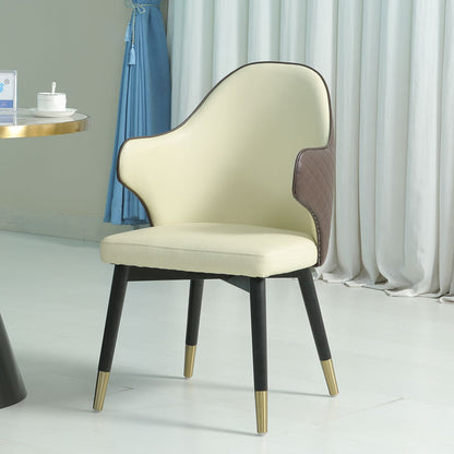 Glam Style Faux Marble Dining Set Round 1/3/4/5 Pieces Dining Set for Home Use