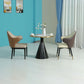 Glam Style Faux Marble Dining Set Round 1/3/4/5 Pieces Dining Set for Home Use