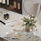 Luxurious 1/2/3/5/6/7 Pieces Rectangle Dining Set Sintered Stone Top Dinette Table Set