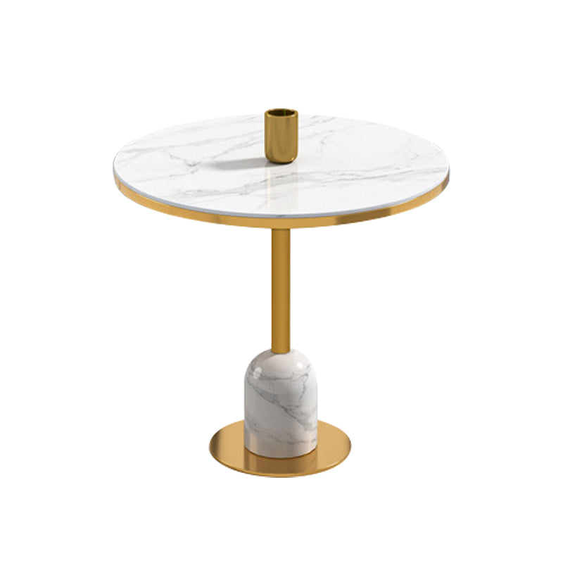 Glamstil Faux Marmor Dining Set rund 1/4/5 Stücke Ess -Set