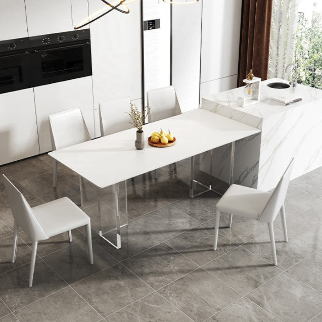 Ensemble de table rectangle de style contemporain 1/4/7 pièces Pièces Ensemble de restauration pour la cuisine