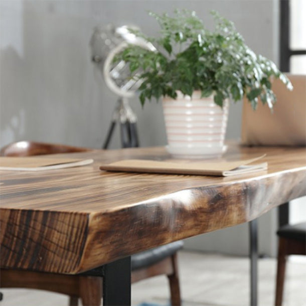 Rechteck im industriellen Stil Rechteck Holz Tisch Set 1/2/7 Stück Essset für Küche