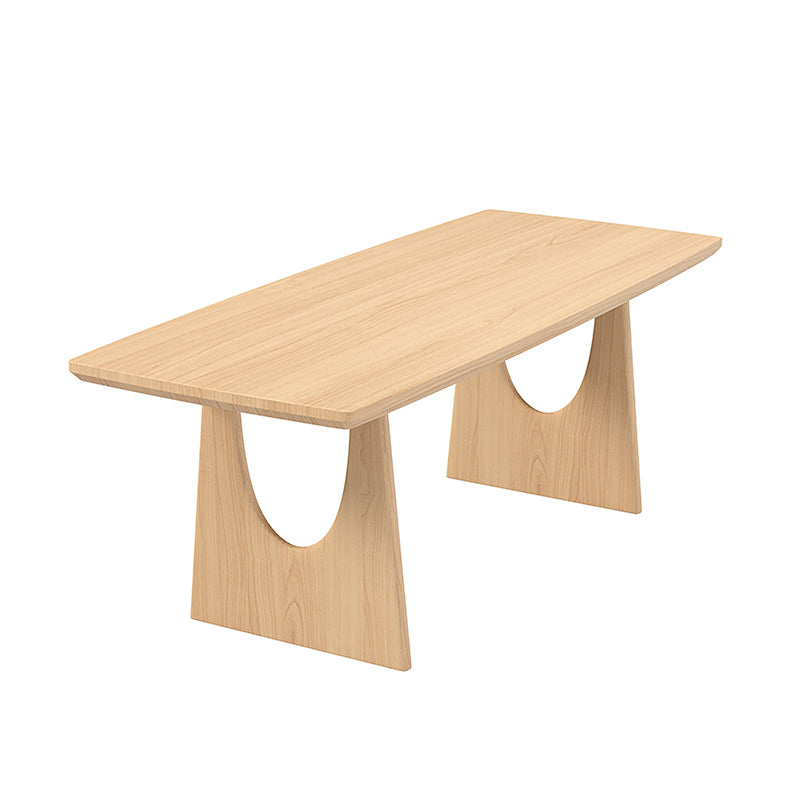 1/2/4/5/7 Pieces Rectangle Dining Set Solid Wood Dining Table with Wooden Chairs Clearhalo 'Dining Room Sets' 'Dining Tables & Seating' 'dining_room_set' 'furn' 'furn_dining_room_set' 'Furniture' 'Kitchen & Dining Furniture' 6093950