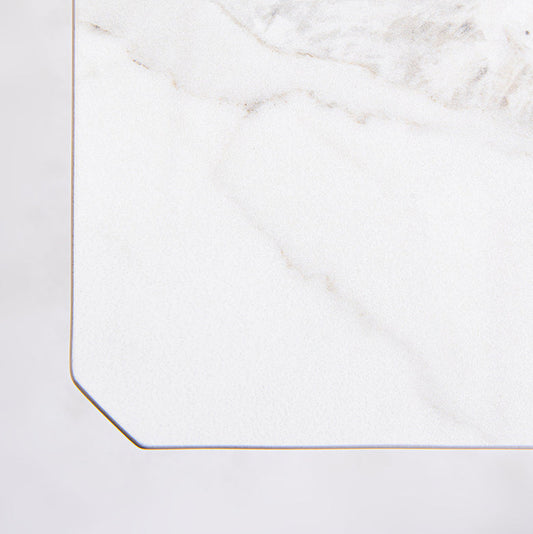 1/4/5/6/7 piezas Juego de comedor de piedra rectangular moderna