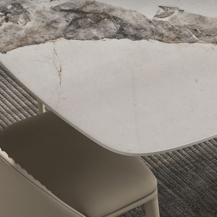 Contemporary Style Rectangle Table Set 1/4/5/7 Pieces Dining Set for Kitchen