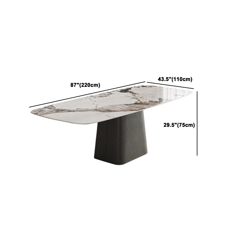 Contemporary Style Rectangle Table Set 1/4/5/7 Pieces Dining Set for Kitchen