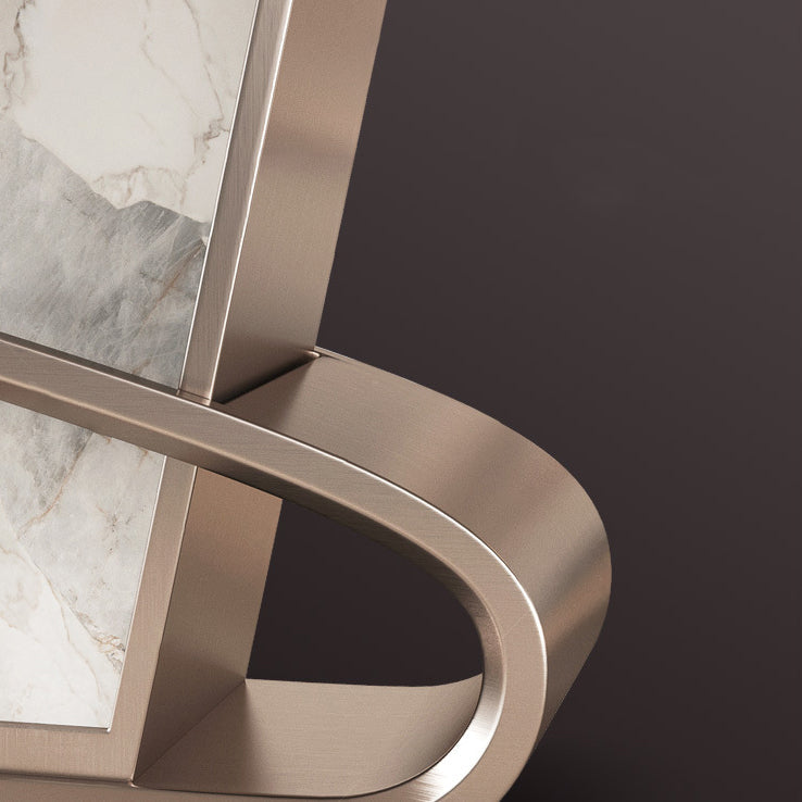 Designer Style 1/4/5/6/7/9 Pieces Dining Table Set Rectangle Sintered Stone Top Table Set Clearhalo 'Dining Room Sets' 'Dining Tables & Seating' 'dining_room_set' 'furn' 'furn_dining_room_set' 'Furniture' 'Kitchen & Dining Furniture' 6094077