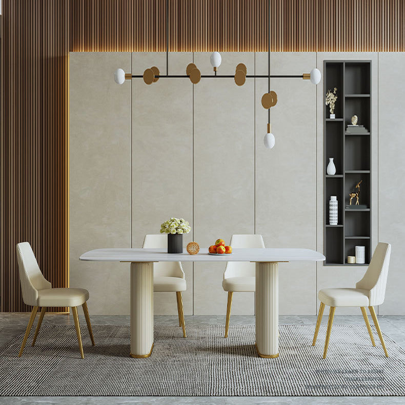 Juego de mesa rectángulo glamoroso 1/2/5/7 piezas de comedor para cocina