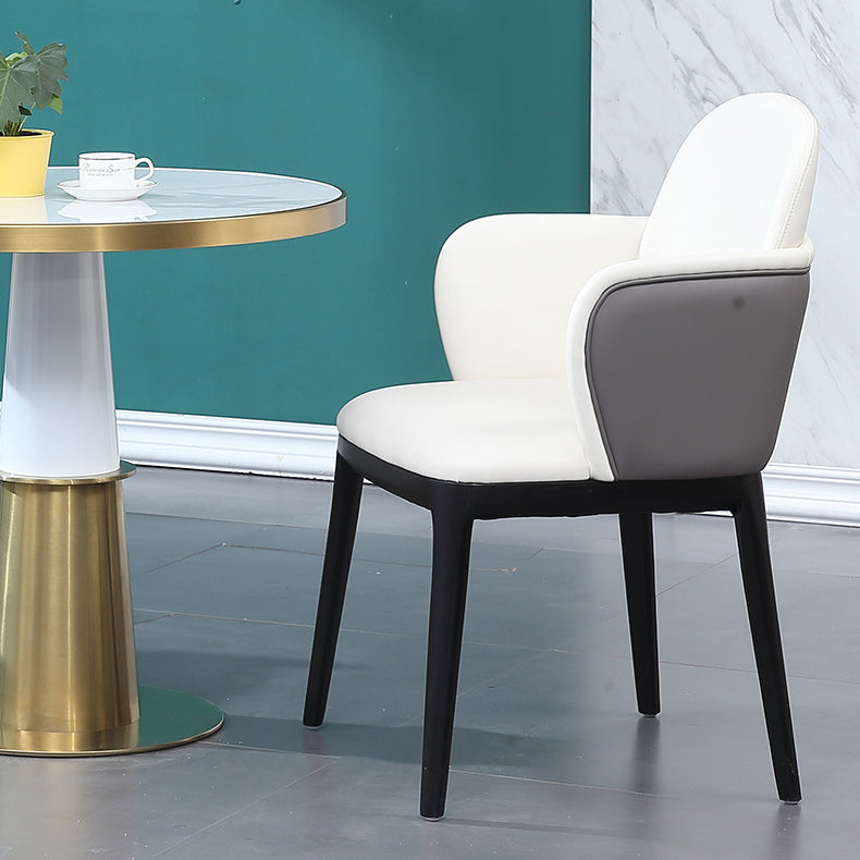 Round 1/5 Pieces Dining Set Glam Style Faux Marble Dining Set for Home Use Clearhalo 'Dining Room Sets' 'Dining Tables & Seating' 'dining_room_set' 'furn' 'furn_dining_room_set' 'Furniture' 'Kitchen & Dining Furniture' 6094111