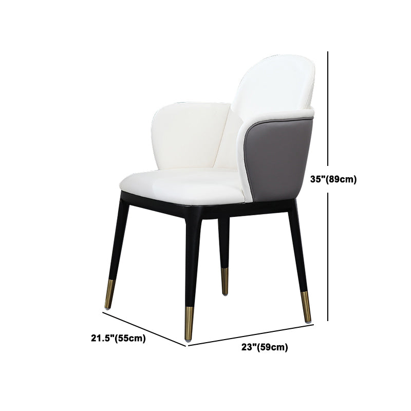 Round 1/5 Pieces Dining Set Glam Style Faux Marble Dining Set for Home Use Clearhalo 'Dining Room Sets' 'Dining Tables & Seating' 'dining_room_set' 'furn' 'furn_dining_room_set' 'Furniture' 'Kitchen & Dining Furniture' 6094117