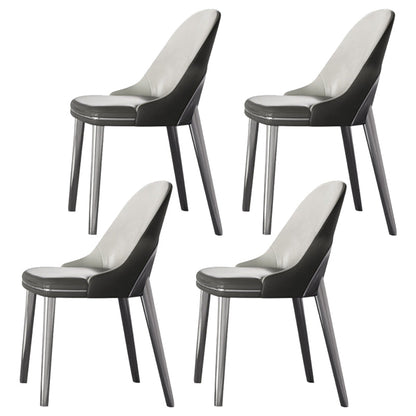 1/4/5/6 Pieces Rectangle Dining Set Sintered Stone Top Dining Table with Leather Chairs