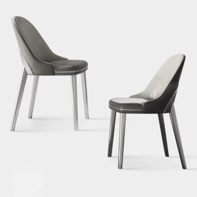 1/4/5/6 Pieces Rectangle Dining Set Sintered Stone Top Dining Table with Leather Chairs