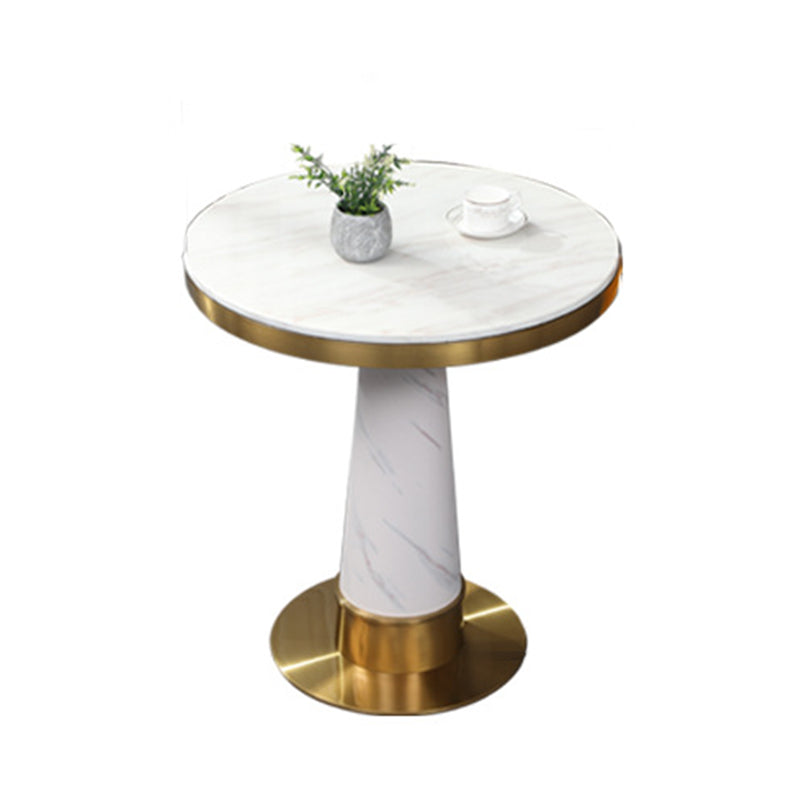 Glam Faux Marble Dining Set rond 1/3/4 stukken Dinerset voor thuisgebruik