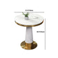 Glam Faux Marble Dining Set rond 1/3/4 stukken Dinerset voor thuisgebruik