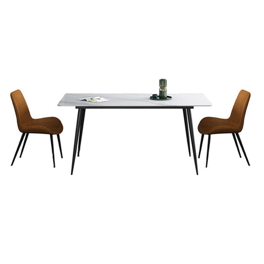 Juego de mesa rectángulo contemporáneo 1/4/5/7 piezas de comedor para uso en el hogar