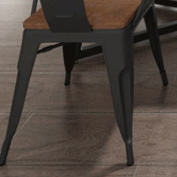 Juego de mesa de madera rectangular industrial 1/2/7 piezas de comedor para cocina