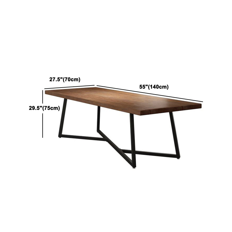 Juego de mesa de madera rectangular industrial 1/2/7 piezas de comedor para cocina