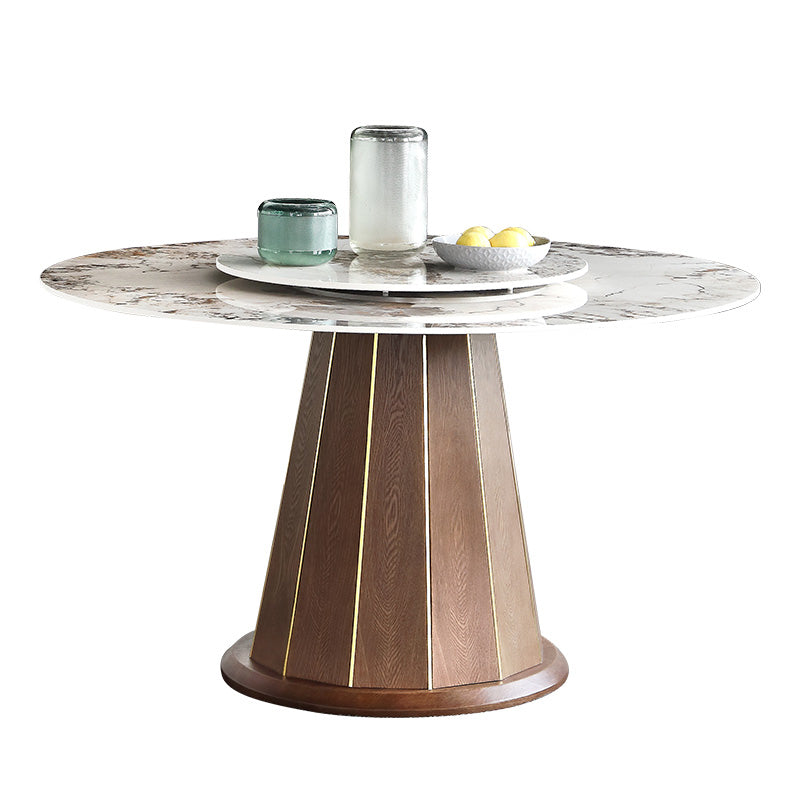 Moderne stijl gesinterde stenen eetgelegenheid hout 1/4/5/7 stukken eetgelegenheden voor eetruimtes