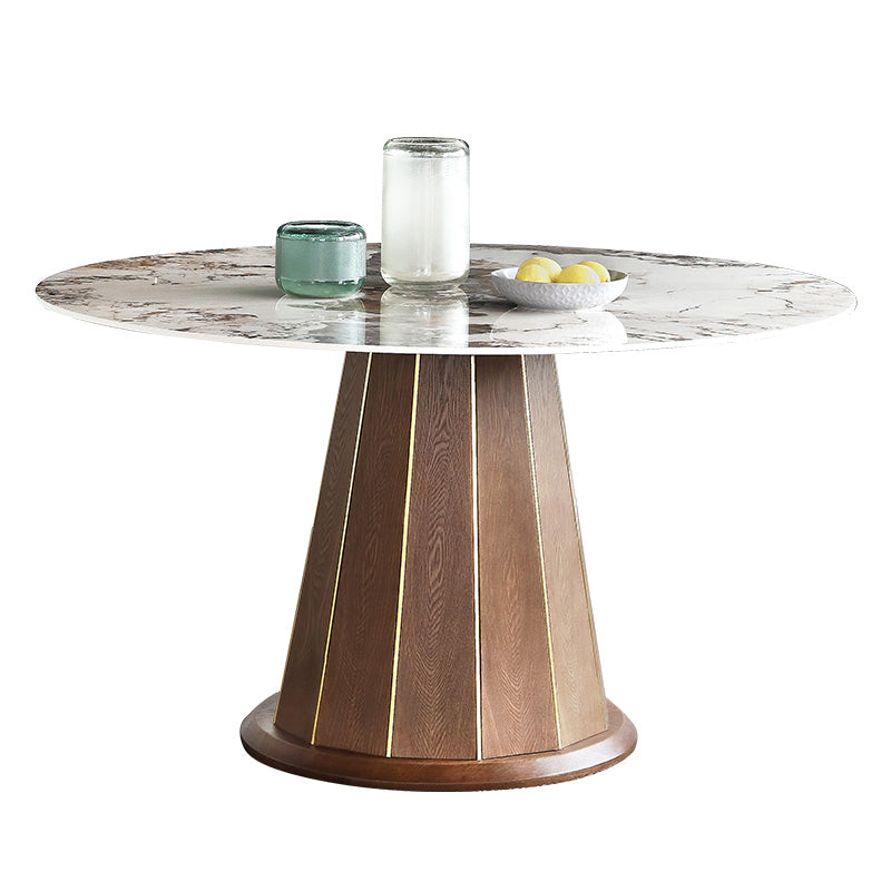 Moderne stijl gesinterde stenen eetgelegenheid hout 1/4/5/7 stukken eetgelegenheden voor eetruimtes