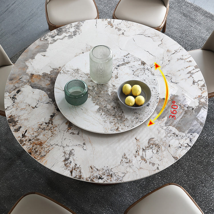 Moderne stijl gesinterde stenen eetgelegenheid hout 1/4/5/7 stukken eetgelegenheden voor eetruimtes