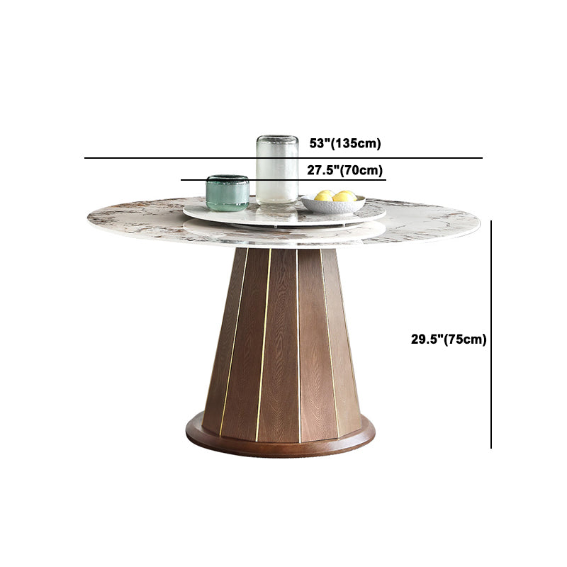 Moderne stijl gesinterde stenen eetgelegenheid hout 1/4/5/7 stukken eetgelegenheden voor eetruimtes