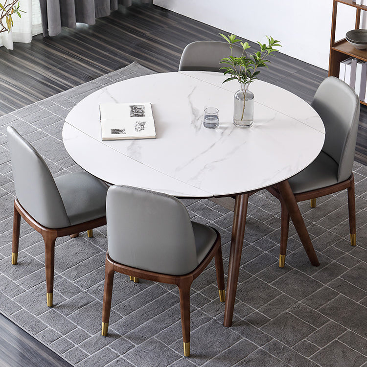 Moderne stijl gesinterde stenen eetgelegenheid hout 1/2/4/5/7 stukken eetgelegenheden voor eetruimtes