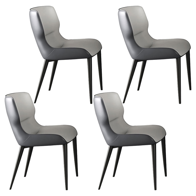 Rectangle Dining Set 1/4/5/7 Pieces Modern Sintered Stone Top Dinette Table Set 4 White Chairs Clearhalo 'Dining Room Sets' 'Dining Tables & Seating' 'dining_room_set' 'furn' 'furn_dining_room_set' 'Furniture' 'Kitchen & Dining Furniture' 6094233
