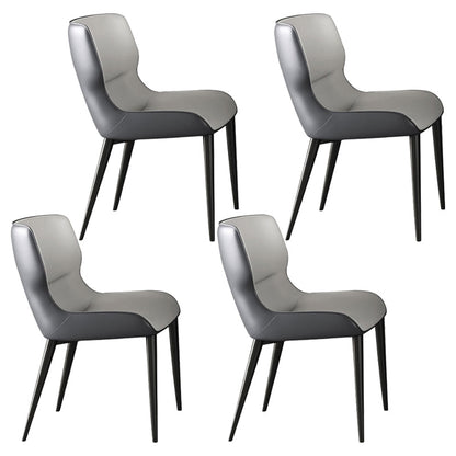Rectangle Dining Set 1/4/5/7 Pieces Modern Sintered Stone Top Dinette Table Set 4 White Chairs Clearhalo 'Dining Room Sets' 'Dining Tables & Seating' 'dining_room_set' 'furn' 'furn_dining_room_set' 'Furniture' 'Kitchen & Dining Furniture' 6094233