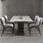 Rectangle Dining Set 1/4/5/7 Pieces Modern Sintered Stone Top Dinette Table Set Clearhalo 'Dining Room Sets' 'Dining Tables & Seating' 'dining_room_set' 'furn' 'furn_dining_room_set' 'Furniture' 'Kitchen & Dining Furniture' 6094236