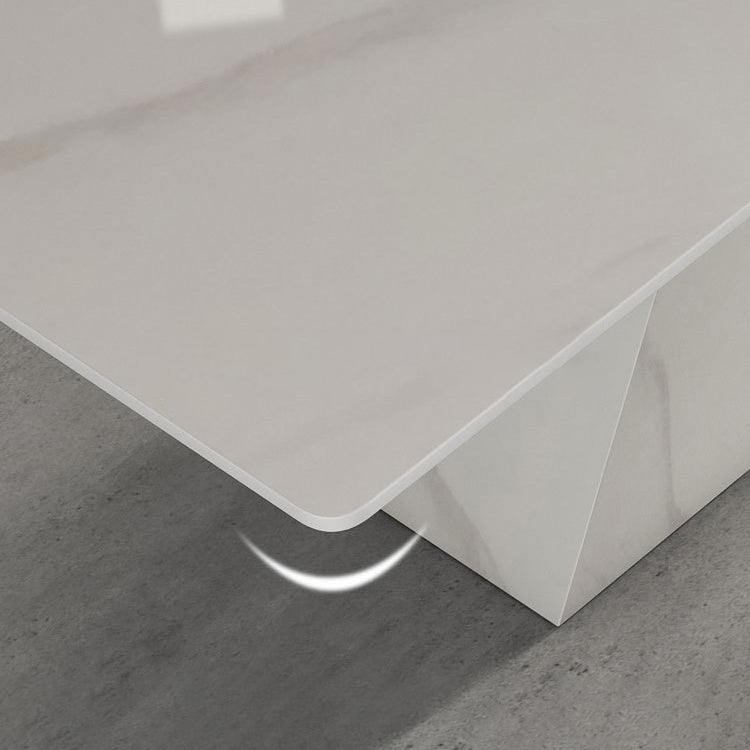 Rectangle Dining Set 1/4/5/7 Pieces Modern Sintered Stone Top Dinette Table Set Clearhalo 'Dining Room Sets' 'Dining Tables & Seating' 'dining_room_set' 'furn' 'furn_dining_room_set' 'Furniture' 'Kitchen & Dining Furniture' 6094239