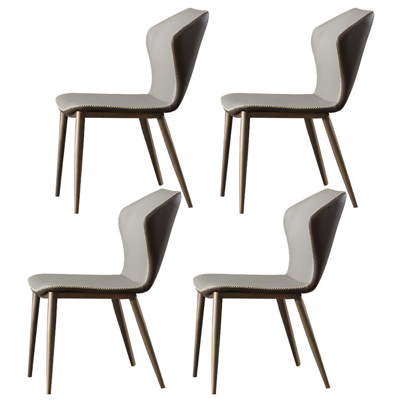 Modern Style Sintered Stone Dining Set Round 1/4/7 Pieces Dining Set for Home Use 4 Grey Chairs Clearhalo 'Dining Room Sets' 'Dining Tables & Seating' 'dining_room_set' 'furn' 'furn_dining_room_set' 'Furniture' 'Kitchen & Dining Furniture' 6094250