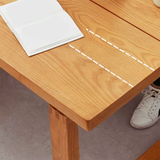 Juego de comedor rectangular moderno 1/3/5 piezas Mesa de comedor de madera maciza con slat sillas