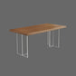 Moderna 1/2/5/7 piezas Juego de comedor rectangular mesa de comedor de madera maciza con sillas