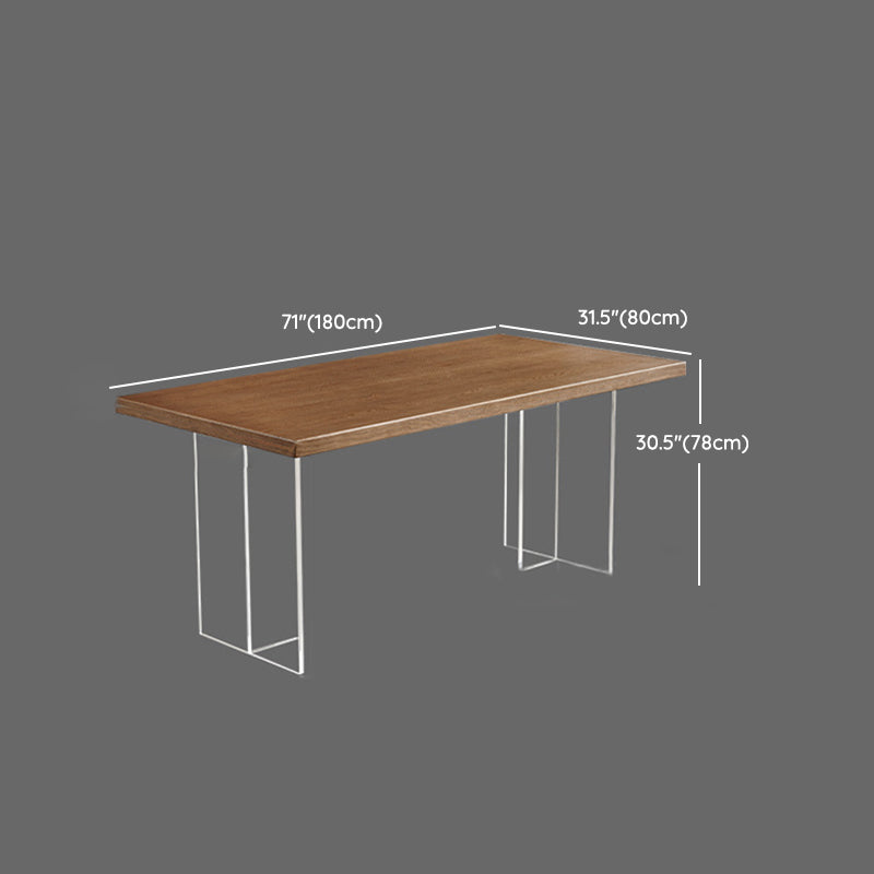 Moderna 1/2/5/7 piezas Juego de comedor rectangular mesa de comedor de madera maciza con sillas