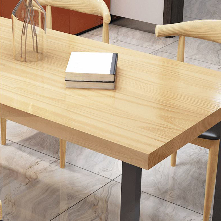 Industrieller Esstisch Set 1/5/7 Stücke fester Holz Esstisch mit Stühlen