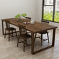 モダンな1/4/5ピースダイニングセット長方形の木製ダイニングテーブルダイニングルーム用