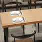 Juego de mesa de madera rectangular industrial 1/2/5 piezas de comedor para cocina