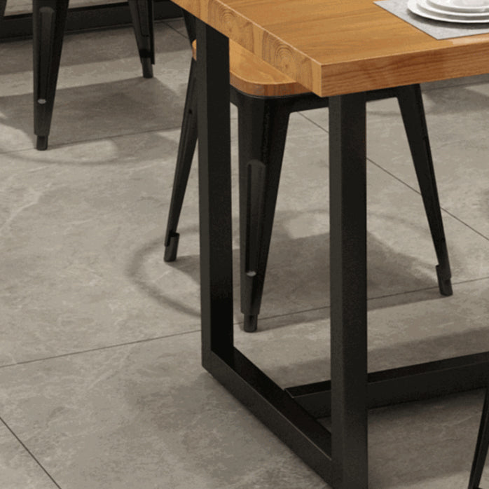 Juego de mesa de madera rectangular industrial 1/2/5 piezas de comedor para cocina