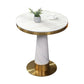 Round 1/3/4 stukken Dinerset Glam Style Faux Marble Dining Set voor thuisgebruik