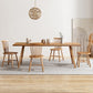 Modern Style Rectangle Wooden Table Set 1/2/5/7 Pieces Dining Set for Kitchen