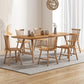 Modern Style Rectangle Wooden Table Set 1/2/5/7 Pieces Dining Set for Kitchen